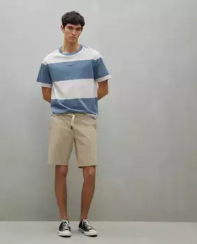 Мужские шорты-бермуды из эластичного хлопка Easy Wear, коричневый