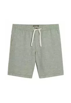 Мужские шорты-бермуды - Льняные шорты на шнурке, лен, однотонные Superdry., цвет Grau-Grn