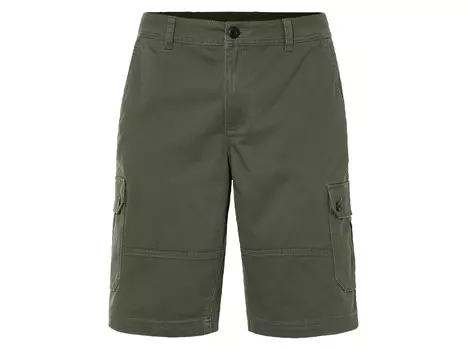 Мужские шорты-бермуды Livergy карго, нормальная талия, зеленый