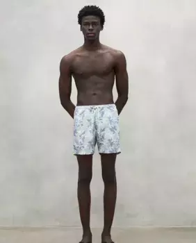 Мужские шорты-бермуды с эластичной регулировкой и шнурком на талии Ecoalf, голубой