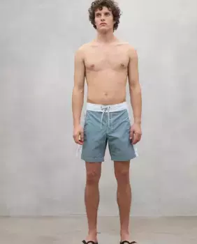 Мужские шорты-бермуды с кружевной застежкой и задним карманом Ecoalf, голубой