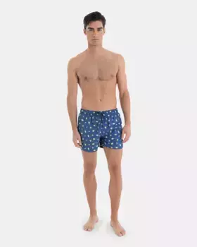 Мужские шорты-бермуды с принтом ананасов Massana, синий