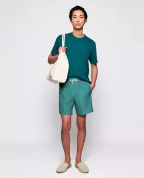 Мужские шорты-бермуды с принтом Mirto, зеленый