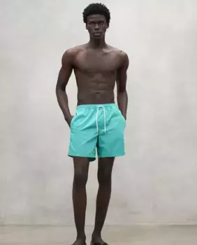 Мужские шорты-бермуды с регулируемой эластичной талией и задним карманом Ecoalf, бирюзовый