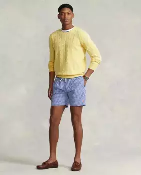 Мужские шорты-бермуды с регулируемой талией Polo Ralph Lauren, синий