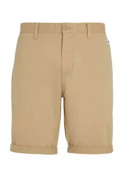 Мужские шорты-бермуды с вышивкой логотипа TOMMY Jeans, цвет Ab0 Tawny Sand
