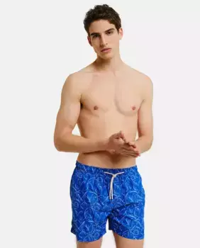 Мужские шорты-бермуды синего цвета PENINSULA, светло-голубой