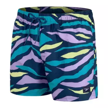 Мужские шорты-бермуды Speedo с принтом для отдыха 14 дюймов, синий