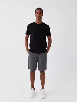 Мужские шорты-бермуды стандартного кроя LCW Casual, антрацит