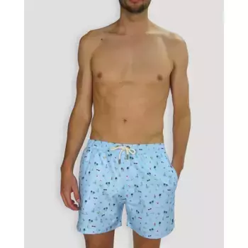 Мужские шорты-бермуды светло-голубого цвета Pertegaz, голубой