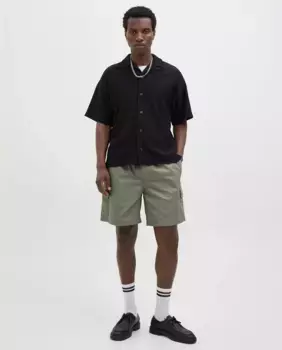 Мужские шорты-бермуды свободного кроя с боковыми карманами Jack & Jones, зеленый