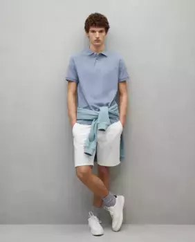 Мужские шорты-бермуды в стиле чинос из эластичного хлопка Easy Wear, кремово-белый