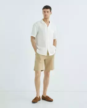 Мужские шорты-бермуды в стиле чинос стандартного кроя Barbour, бежевый