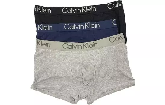 Мужские шорты-боксеры Calvin Klein, цвет 3черный+синий+