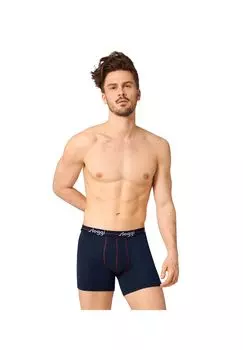 Мужские шорты-боксеры, комплект из 2 шт. - Start Short C2P box хлопок sloggi, цвет Dunkelblau Rot