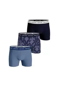 Мужские шорты-боксеры, комплект из 3 шт.: хлопковые эластичные боксеры, пояс с логотипом BJRN BORG, синий