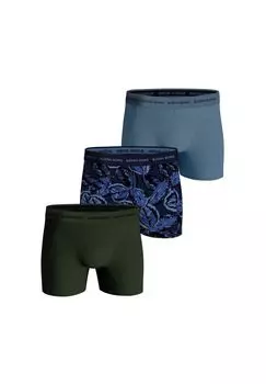 Мужские шорты-боксеры, комплект из 3 шт.: хлопковые эластичные боксеры, пояс с логотипом BJRN BORG, синий
