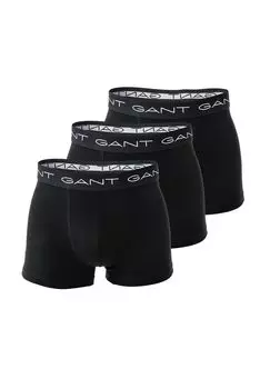 Мужские шорты-боксеры, набор из 3 шт., хлопок GANT, цвет Schwarz Small