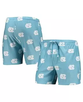 Мужские шорты carolina blue north carolina tar heels флагманские шорты jam с принтом по всей поверхности Concepts Sport, мульти