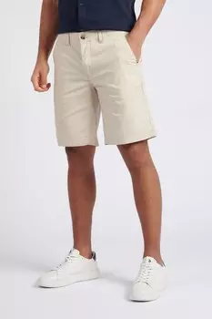 Мужские шорты чинос из смесового льна U.S. Polo Assn, коричневый