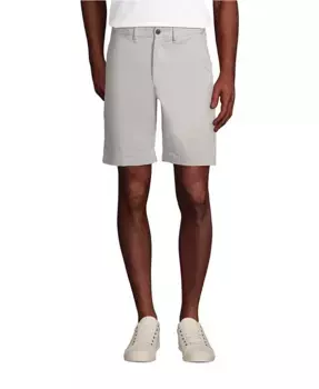 Мужские шорты-чинос Knockabout 9" Comfort Waist Lands' End, серый