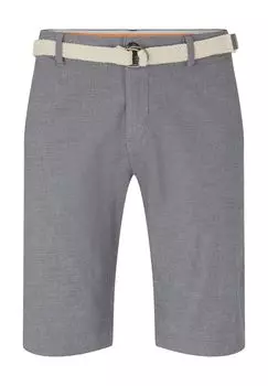 Мужские шорты чинос с минимальным принтом и поясом TOM TAILOR, цвет Navy White