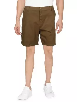 Мужские шорты чинос средней посадки цвета хаки And Now This, цвет Olive Night