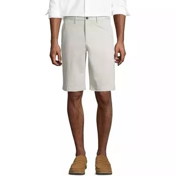 Мужские шорты чинос традиционного кроя Lands End, удобные, удобные, 11 дюймов Lands' End
