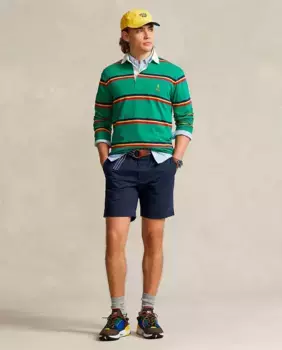 Мужские шорты-чиносы классического кроя Polo Ralph Lauren, тёмно-синий