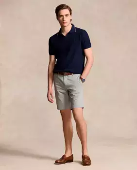 Мужские шорты-чиносы Slim Fit стрейч Polo Ralph Lauren, серый