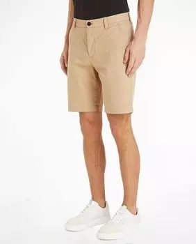 Мужские шорты-чиносы узкого кроя из эластичного твила Calvin Klein Jeans, бежевый