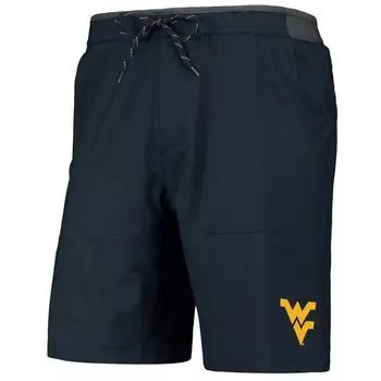 Мужские шорты Columbia Navy West Virginia Mountaineers Twisted Creek Omni-Shield