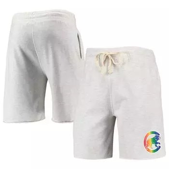 Мужские шорты Concepts Sport Oatmeal Chicago Cubs Mainstream с логотипом Terry Tri-Blend