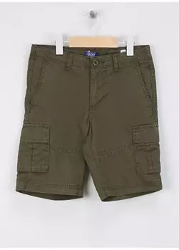 Мужские шорты цвета хаки с нормальной талией JPSTCOLE JJCAMPAIGN SHORT JNR Jack & Jones, хаки