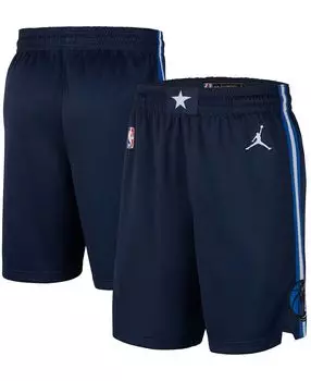 Мужские шорты dallas mavericks 2020/21 association edition performance swingman Jordan, синий