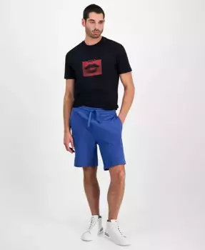 Мужские шорты Dayono свободного кроя на шнурке длиной 8-2/3" Hugo Boss, синий