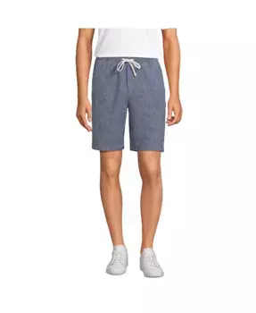 Мужские шорты Deck длиной 9" Lands' End, синий