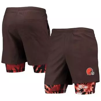 Мужские шорты для бега FOCO коричневые Cleveland Browns