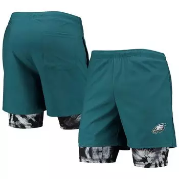Мужские шорты для бега FOCO Midnight Green Philadelphia Eagles