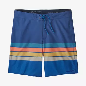Мужские шорты для доски Hydropeak Patagonia, цвет Santa Cruz Stripe: Superior Blue
