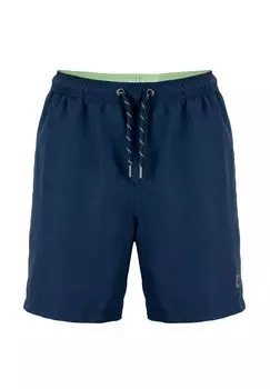 Мужские шорты для плавания Aussie Wave с кулиской, карманами и эмблемой-логотипом для комфортного лета ROADSIGN australia, темно-синий