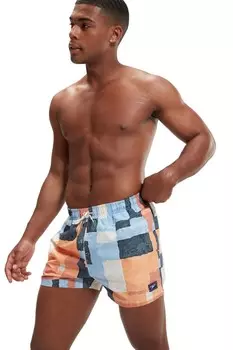 Мужские шорты для плавания для отдыха 14 дюймов с цифровой печатью Speedo, мультиколор