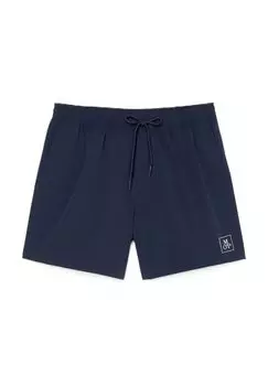 Мужские шорты для плавания на шнурке с вышитым логотипом Marc O'Polo, цвет Q899 Dark Navy