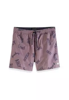 Мужские шорты для плавания - принт по всей поверхности SCOTCH & SODA, цвет Dunkelrot