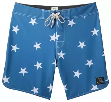 Мужские шорты для плавания Quiksilver Original Scallop Jester 18 дюймов, цвет Star Sapphire