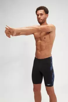 Мужские шорты для плавания с техническими вставками Speedo, черный