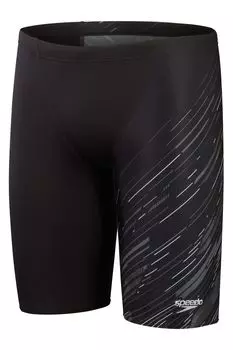 Мужские шорты для плавания с v-образным вырезом Hyperboom Speedo, черный