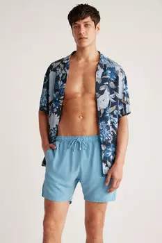 Мужские шорты для плавания Theo из водоотталкивающей ткани на подкладке с 3 карманами GRIMELANGE, синий