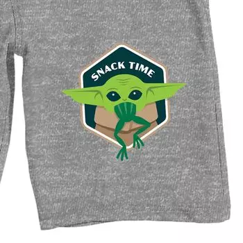 Мужские шорты для сна 9 дюймов с изображением Звездных войн Baby Yoda Snack Time Licensed Character