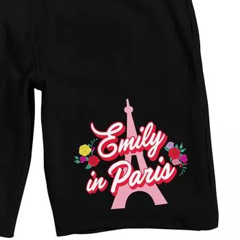 Мужские шорты для сна Emily in Paris с логотипом Эйфелевой башни Licensed Character